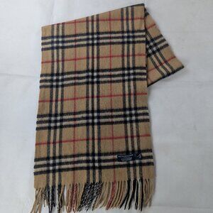 Luxury Burberry Check Cashmere Scarf Beige | Unisex